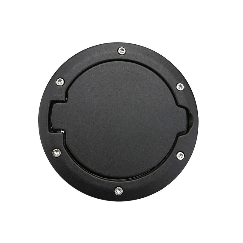 Fuel Tank Cap Black ABS Tank Cover Replacement for Jeep Wrangler JK 07-16