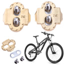 1 Pair MTB Bike Self Inhibition Quirle Lock Plate Pedal Cleat Cycling Peda