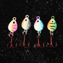 Whale Shaped mini Lead Hard Hook AD-Sharp Insect Ice Fishing Lure Winter Bait