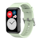 Silicone Bands+Buckle Watchband Replace for Huawei Watch Fit Strap (Green) Newly