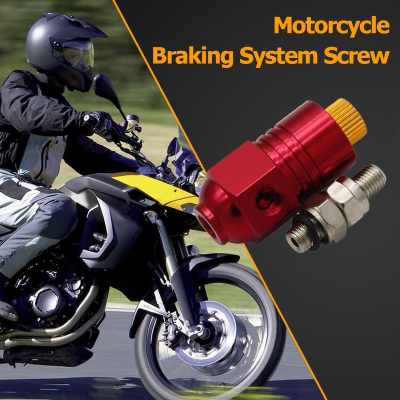 Motorcycle 10mm Anti-locked Braking System Screw Brake Caliper Pit (Red)