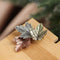 Women Party Leaves Brooch Pin Maple Leaf Brooches Lapel Brooch Corsage Pins