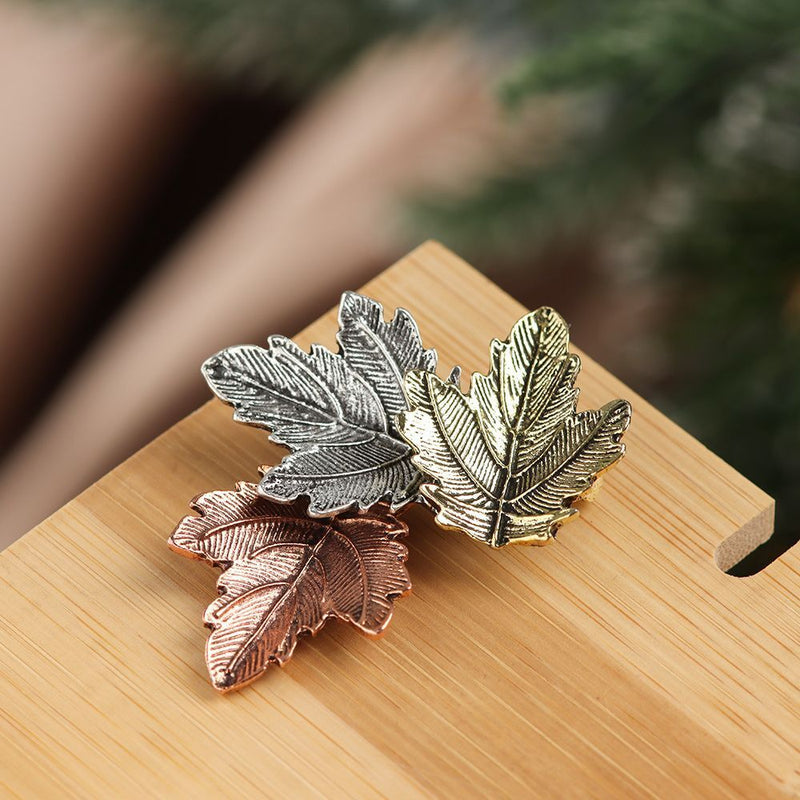 Women Party Leaves Brooch Pin Maple Leaf Brooches Lapel Brooch Corsage Pins