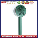 One-key Self-cleaning Hair Brush Anti-Static Airbag Massage Comb (Green)