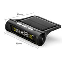 Car Tyre Pressure Temp Monitor TPMS Security Alarm System With 4 External Sensor