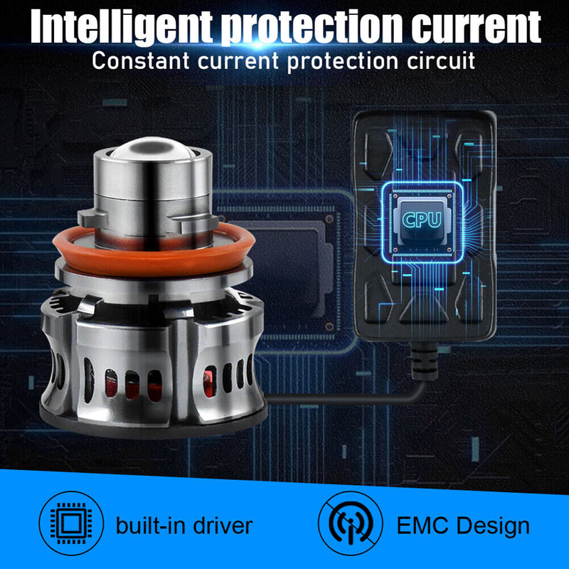 2pcs H11 Auto Car Fog LED Lamp Vehicle Automobile Foggy Rainy Lighting Accessory