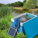 Aquarium Air Pump 3 Gears Adjustable Solar Powered Fish Tank Water Oxygen Pump