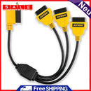 Everpert AUTOOL OBD2 Y Splitter Cable 50cm 1 to 3 Converter Adapter Extension