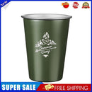 Stainless Steel Camping Cup Outdoor Travel Coffee Beer Drinks Mugs (Grey)