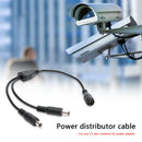 2.1x5.5mm 1 Female to 2 Male DC Power Splitter Plug Cable for CCTV Camera Newly