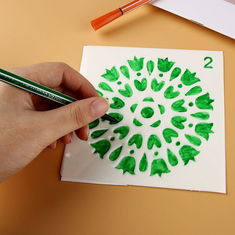 DIY Craft Painting template Mandala Auxiliary Layering Stencils Scrapbooking