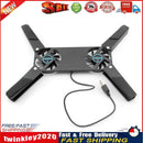 Laptop Cooler with 2 Fans USB Powered Foldable Cooling Pad for Notebook PC Newly