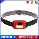 3 Modes Strong LED COB Headlight Outdoor Camping Mini Flashlight (Red)