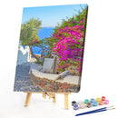 40x50cm Path Flowers Painting By Numbers DIY Picture Hand Painted Home Decor