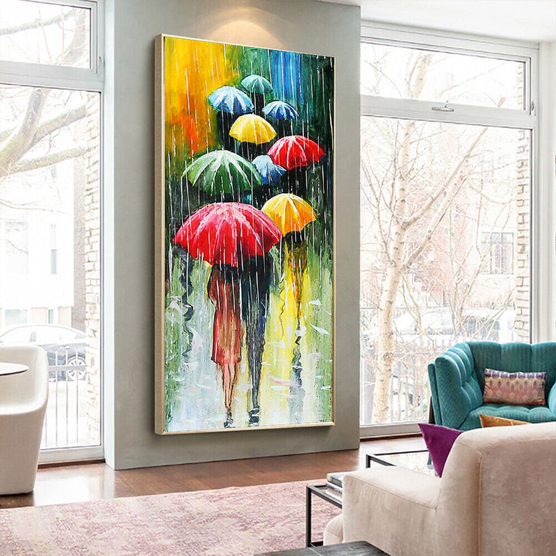 Holds Umbrella Oil Paint By Numbers Wall Art Craft Coloring Drawing for Adults