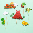 Party Decor Tree House Funny Sun Animal Happy Birthday Cake Topper Jungle Theme