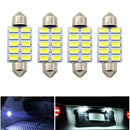 Canbus White 39MM Festoon Light Dome Lamp C5W Car LED Reading Bulbs For 4Pcs