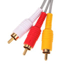 Audio Video AV Adapter Composite 3 RCA Cable for Nintendo Wii Cord Wire Newly
