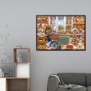 Mosaic DIY 5D Full Round Drill Picture Cake Room Diamond Painting Set Ornam