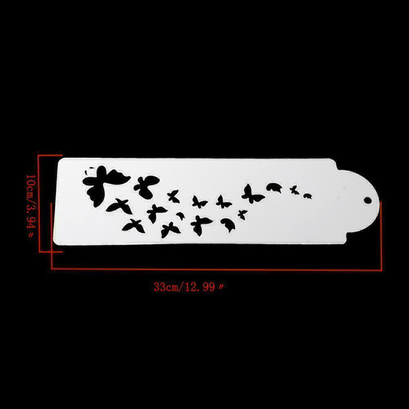 Butterfly Cake Spray Template Stencil Coffee Powder Z3F9 V3O6 Spray Decor G5G9