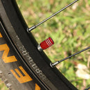 4pcs/set Aluminum Bicycle Moto Car Tires Valve Cover Caps Anti-Dust (Red) Newly