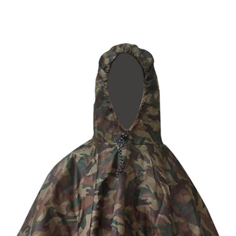 3 in 1 Waterproof Raincoat Unisex Rain Jacket Poncho for Outdoor Hiking Climb