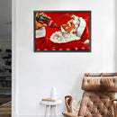 5D Full Round Drill Drawing Picture Santa Diamond Painting Living Room Orname