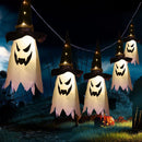 Halloween LED Flashing Light Glowing Wizard Ghost Hat Lamp (Warm White)