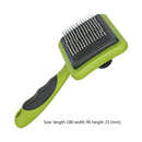 Pet Needle Comb Steel Pet Loose Hair Remover Brush Auto Epilation (Green) Newly