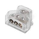 3-Way Car Audio Amp Power/Ground Cable Splitter Power Distribution Block Newly