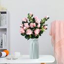 Flower Basket Plastic Vase Clear Lines Imitation Porcelain Flower Organizer
