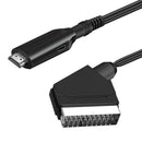 HDMI-compatible To Scart Converter Video Audio Adapters For HD TV Portable