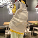 Fashion Classic Backpack Women Girls Solid Student Large Capacity School Bags