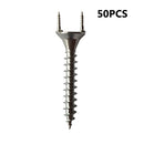 50pcs Double-headed Solid Wood Baseboard Seamless Nails + Wrench (35+7.5mm)