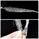 Cluster Soft Lure 5 Bars Fishing Bait Wobbler Fork Tail Sea Bass Swim Cast Bait