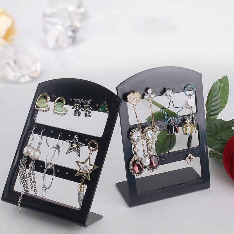 Jewelry Storage Rack Earrings Rack 24 Holes Square Jewelry Store Display Stand