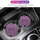Silicone Round Non-slip Coaster - Car Accessory & Shinning Decor (Pink) Newly