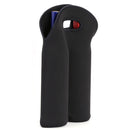Wine Bottle Cooler Neoprene Double Bottle Protective Sleeve Holder (Black) Newly