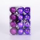 24pcs/box Christmas Balls 3cm Hanging Shopping Mall Ceiling Ornament (E) Newly