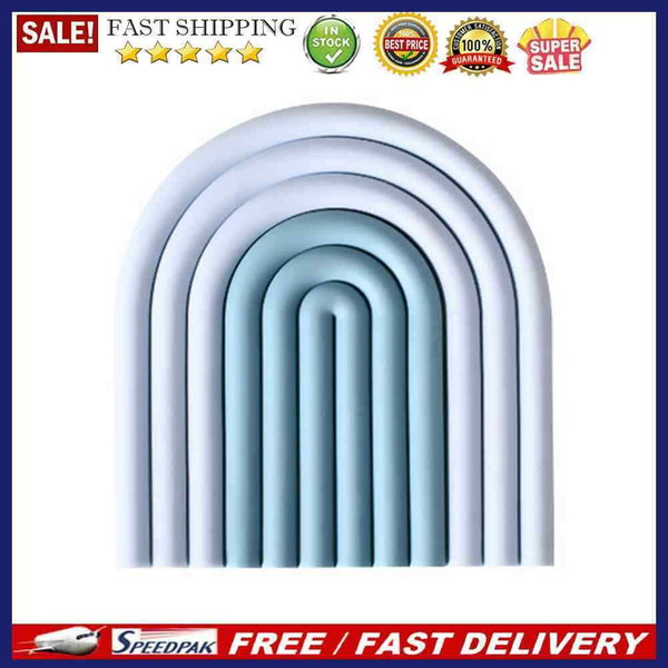 Home Rainbow Silicone Coaster Table Mat Removable Non-slip Heat Insulation Pa