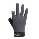 5pcs 2 Cut Finger Fishing Anti-slip Breathable Cycling Gloves (Grey)