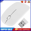 2.4GHz 1,000DPI Ultra-thin 3-Button Wireless Photoelectric Mouse (White)