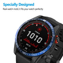 Stainless Steel Bezel Case Cover Bumper Ring (For Garmin Fenix 7S Blue)