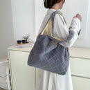 Autumn Winter Tote Bag Fluffy Fur Handbag Soft Plush Fashion Portable for Travel