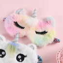 Fashion Big Eyes Nap Eye Cover Blindfolds Cute Plush Sleeping Eyepatch Kids Gift