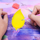 2x Diamond Painting Tray Leaf-shaped Rhinestone Drill Plate Handmade Craft Tools