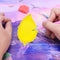 2x Diamond Painting Tray Leaf-shaped Rhinestone Drill Plate Handmade Craft Tools