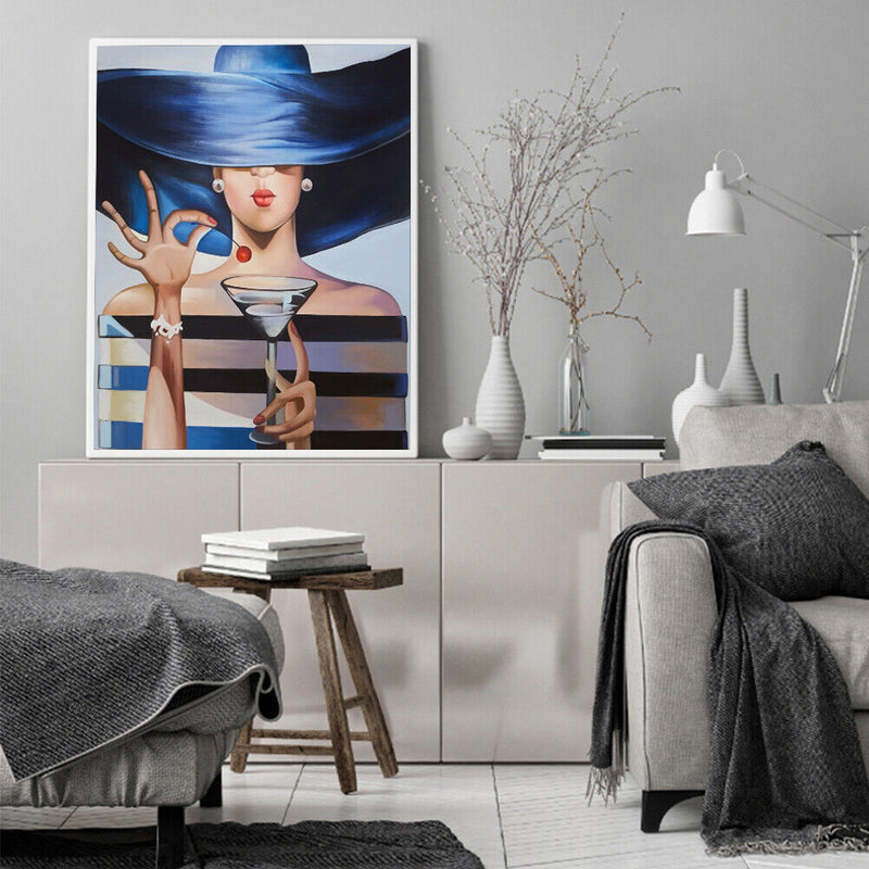 Acrylic Oil Painting By Numbers Fashion Girl Digital Picture Home Wall Decor