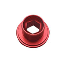 Mi Xim MTB Bike Crank Cover Screw Cap Bicycle Crankset Fitting (Red)(M18)