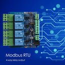 Modbus RTU 4 Way Relay Module 4 Switch Volume Road Input 485 Communication Newly